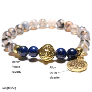 Tree of Life Stone Chakra Bracelet Meditation Focus Awareness