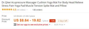 yoga mat meditation pillow Dr.Qiwii